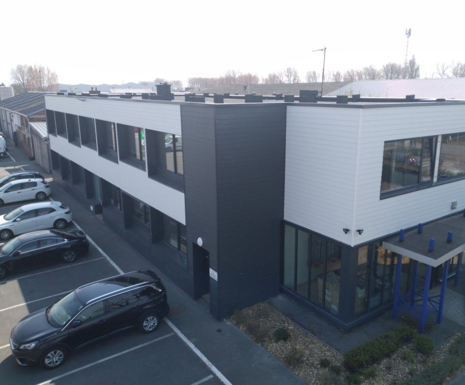 Bardage Fibre-ciment –  Agence Eurovia Dunkerque